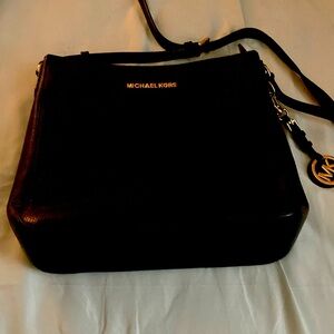 Michael Kors black leather purse